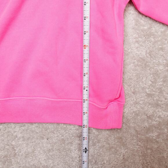 Gap Atomic Pink French Terry Oversized V Neck Sweatshirt Womens Size M NWOT - Picture 5 of 12